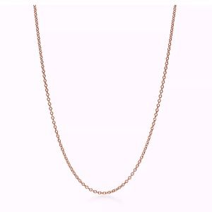 Tiffany and Co Rose Gold 30 inch Box Chain